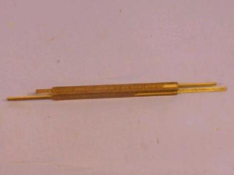 A Gutteridge Downy & Son boxwood four sided slide rule