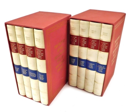 Edward Gibbon: The History of the Decline and Fall of the Roman Empire, eight vols., in two slipcases, published by the Folio Society 1983.