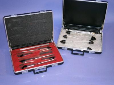 Two Customs hard cases containing hydrometer sets