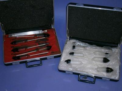 Two Customs hard cases containing hydrometer sets