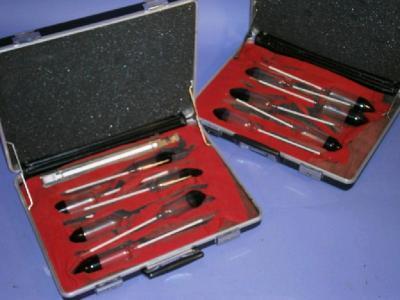 Two Customs hard cases containing hydrometer sets