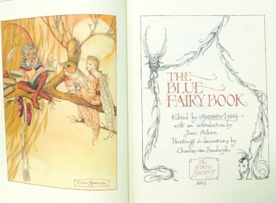 Lang (Andrew). The Blue Fairy Book, illustrated by Charles van Sandwyk, gilt tooled blue cloth, with slip case, published by The Folio Society 2003. - 4