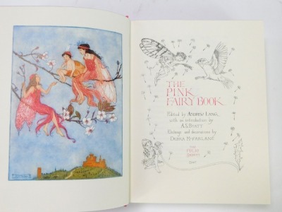 Lang (Andrew). The Pink Fairy Book, illustrated by Debra McFarlane, silver tooled pink cloth, with slip case, published by The Folio Society 2007. - 4