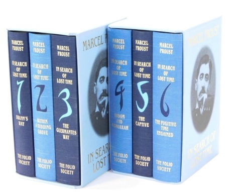 Proust (Marcel). In Search of Lost Time, 6 vols, gilt tooled blue cloth, in two slip cases, published by The Folio Society 2000.