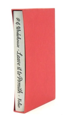 Wodehouse (P G). Leave It To P Smith, one volume in slip case published by The Folio Society. - 2