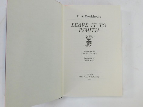 Wodehouse (P G). Leave It To P Smith, one volume in slip case published by The Folio Society.