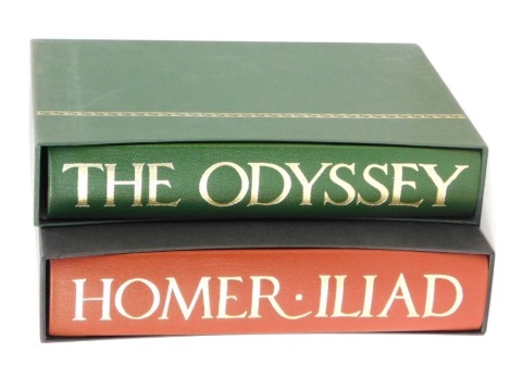 Homer. Iliad and The Odyssey, two volumes in slip case published by The Folio Society