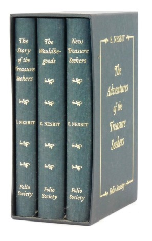 Nesbit (E). New Treasure Seekers, The Wouldbegoods, The Story of the Treasure Seekers, three volumes in slip case published by The Folio Society