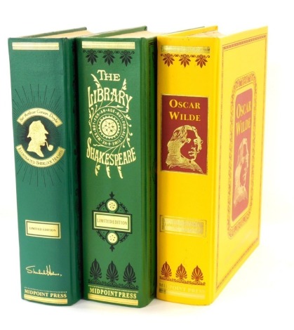 Sherlock Holmes, published by Midpoint Press, Shakespeare Library, and Oscar Wilde, all limited editions. (3)