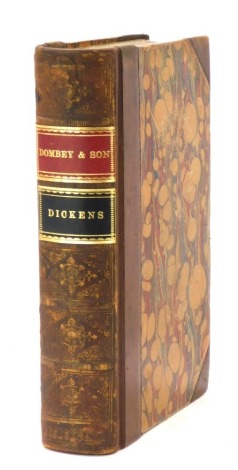 Dickens (Charles). Dealings with the Firm of Dombey & Son, London, Bradbury & Evans 1848, first edition, stencilled leather and marbled boards.