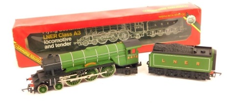 A Hornby OO gauge locomotive and tender, Flying Scotsman R855, boxed.