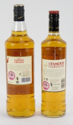 Two bottles of The Famous Grouse whisky, comprising a 1ltr and a 70cl. (2) - 2