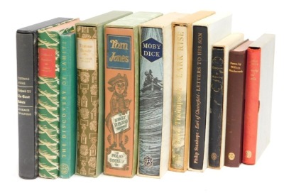 Folio Society. More (Thomas). Richard III Debate, The Discover of Haiti, Roderick Randon, Tristram Shandy, Tom Jones, Moby Dick, Larkrise, Earl of Chesterfield Letters to His Sons, Tennyson In Memoram, Poems by William Wordsworth, Astrobhbel and Stella. (