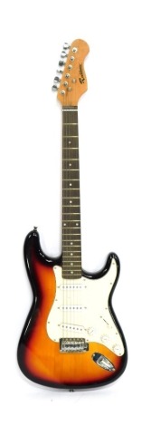 A Rockburn electric guitar, 102cm long