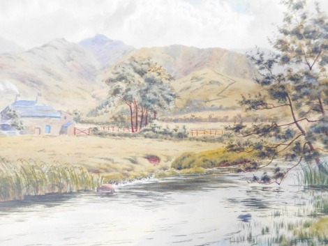 Othello Denwood (1900-1983). River Landscape, Lake District, watercolour, signed and dated 1923,