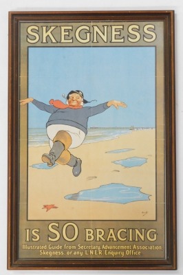 A Skegness Is So Bracing LNER advertising poster, 61cm x 37cm. - 2