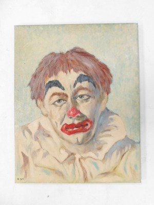 R.P. Portrait of a Clown, oil on canvas, 46cm x 36cm. - 2