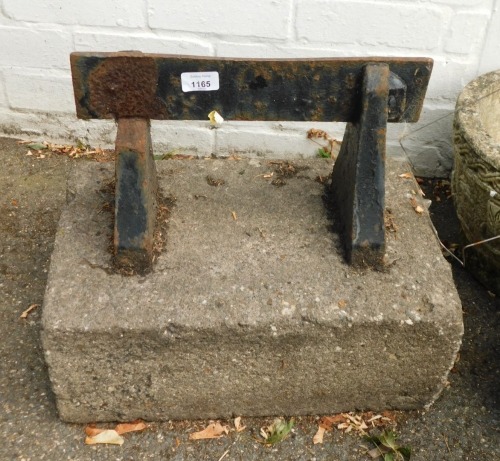 A Suntune boot scrape, 45cm high, 45cm wide, 30cm deep.