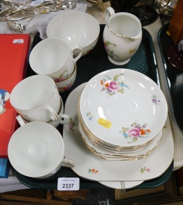 A Diadem part tea service, with floral spray pattern.