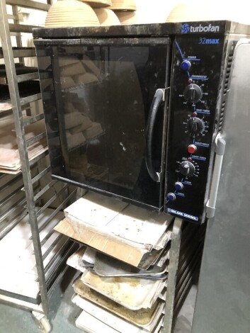 SOLD. A Blue Seal Turbofan 32 max bread oven, Eurotray sized, on stand. NB. VAT is payable on this lot at 20%. To be sold upon instructions from Vine's Bakery Ltd (in proposed liquidation)Viewing and Collection is by appointment from their bakery premises