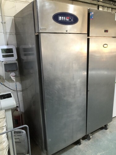 SOLD. An Electrolux refrigerator, 220cm high, 77cm wide, 80cm deep. NB. VAT is payable on this lot at 20%. To be sold upon instructions from Vine's Bakery Ltd (in proposed liquidation)Viewing and Collection is by appointment from their bakery premises at