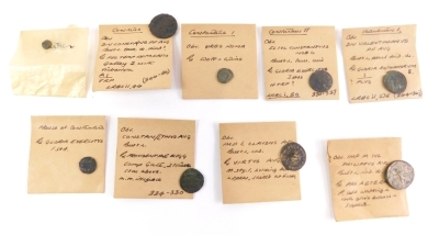 Various coins, DN Valentinian, Constantine I, Constan, c.324 AD, other Greek coins. (a quantity)