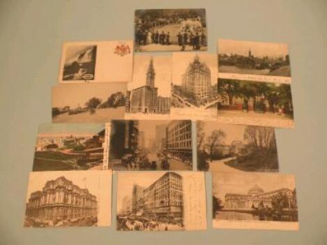 A postcard of Lincoln Park Chicago and other postcards