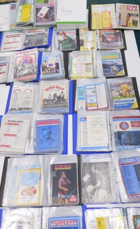 Various Aston Villa related ephemera and programmes, to include Matchday Programmes 1980, large quantity to include vs Crystal Palace, etc., others 1970's, etc. (a large quantity)