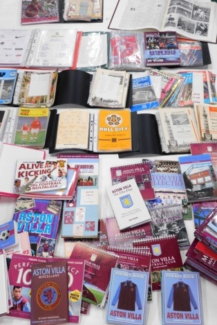 Various Aston Villa related items, various football programmes, related ephemera, The Aston Villa Chronicles in two volumes, etc. (a quantity)