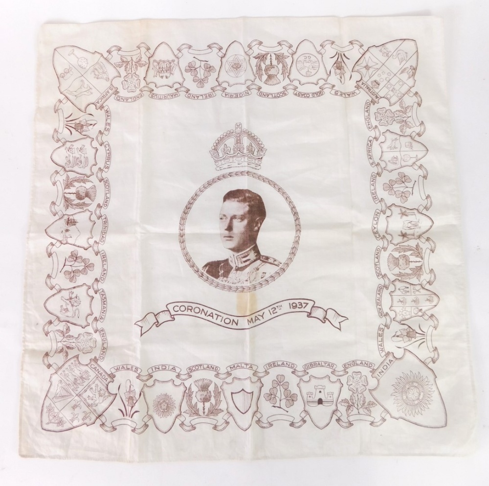 Outlet Antique Coronation Hanky Edward V111