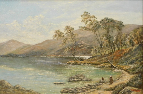 •Fred Brown (20thC). Loch Etive, oil on canvas, signed, label and attribution verso, 30cm x 44cm.