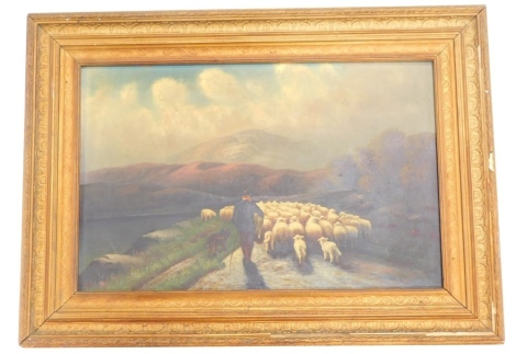 19thC Scottish School. Loch Long Side, oil on canvas, unsigned, attributed verso, 51cm x 73cm.