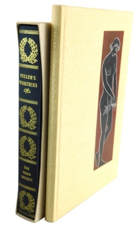 Fuller's Worthies, hardback book by The Folio Society, in slip case, and another Ovid The Art of Love, Folio Society book lacking case. (2)