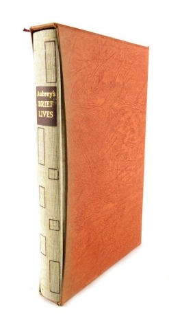 Aubrey's Brief Lives, a hardback book by The Folio Society, in slip case.