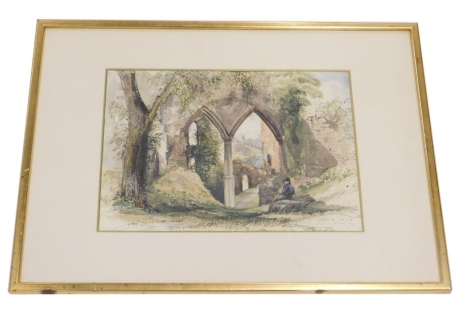 19thC School. Goodridge Castle on The Wide, watercolour, unsigned, 25cm x 35cm.