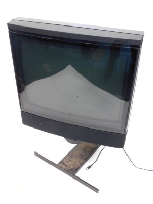 A Bang and Olufsen Beovision 33/0310472923MKII 29" television, on swivel stand in black trim.