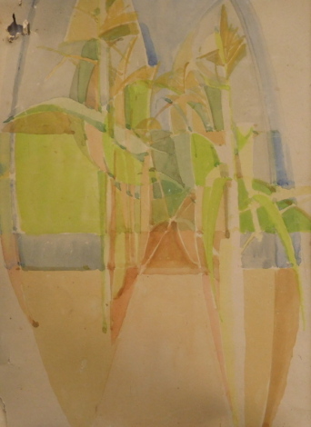 Winterbottom (20thC). Abstract still life, watercolour, signed, 38cm x 27cm.