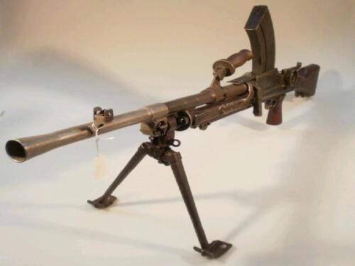 A Bren Mark One light machine gun serial number AA1838