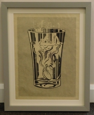 Roy Lichtenstein (1923-1997). Alka Seltzer, screenprint, stamped and named verso, 51cm x 40cm. - 2