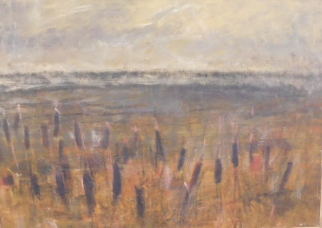 Nick Morris (20thC). Lincolnshire landscape, oil on canvas, signed, 80cm x 107cm.