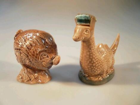 A Beswick Glen Eagles Scotch whiskey Lock Ness Monster