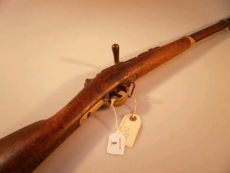 A French late 19thC M80 bolt action rifle