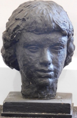 Henry Stanley (1903-1999). Sculpture, head study, unsigned, 20cm high.