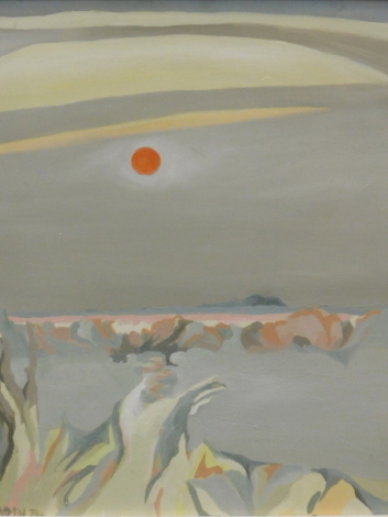 Gil Nadin (1928-1996). O 54, Welch's Dam, Early Morning I, oil on board, signed and dated (19)76, 60cm x 49cm.