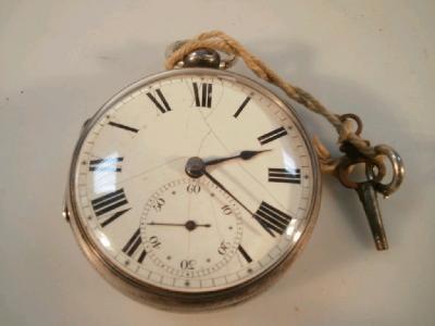 A silver cased pocket watch by Jonathan Smithe Bath