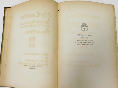 Shakespeare (William): The Comedies, four vols with photogravure plates, printed and published by Harper & Brothers, New York 1896. - 3