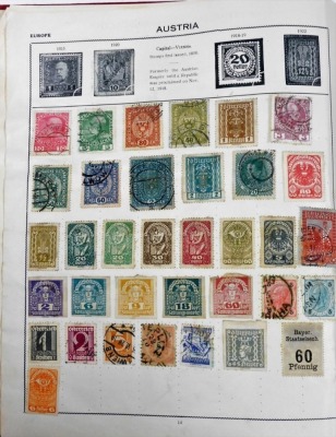 Philately: GB and World stamps, QV-QEII contained in an Oxford and a Triumph stamp album, together with mint commemorative's, first day covers, and loose philatelic sheets. (a quantity) - 2