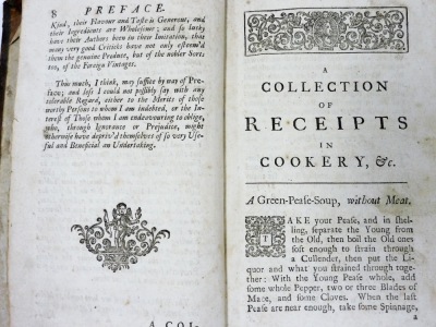 Attributed to Mary Ketilby; A collection of recipes in cookery, calf bound, frontis lacking. - 3