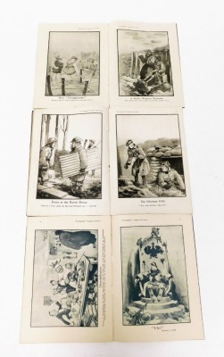 Captain Bruce Bairnsfather, The Bystander's Fragments From France, numbers 4, 5 and 7, together with a World War One F Duerr & Sons The Lifeguard Pocket Periscope, with canvas bag, named to Captain B C Tompson, Lincolnshire Regiment, and a pair of Japanes - 5