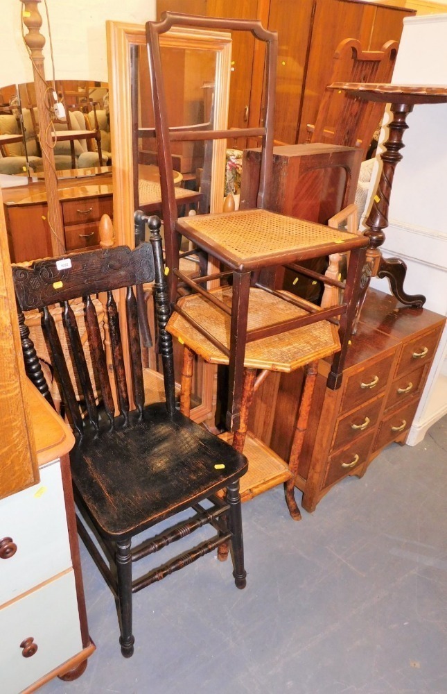 A group of furniture, to include an American hardwood dining chair with